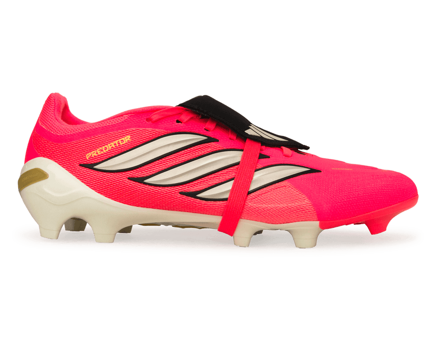 adidas Men's Predator League Fold-Over Tongue FG Soccer Cleats Pink/Black 