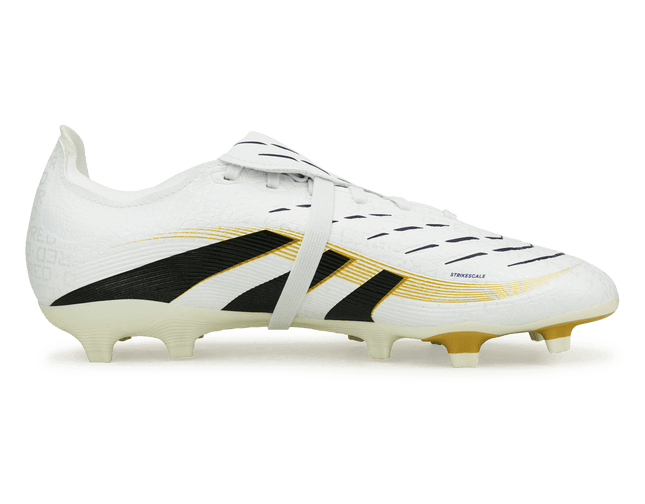 adidas Men's Predator League Fold-Over Tongue FG White/Black/Gold ...