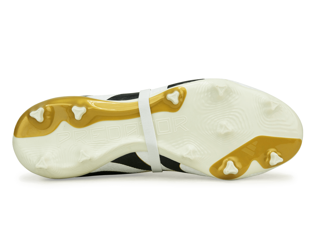 adidas Men's Predator League Foldover Tongue FG White/Black/Gold Sole