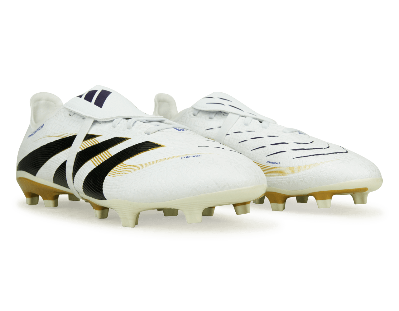 adidas Men's Predator League Foldover Tongue FG White/Black/Gold Together