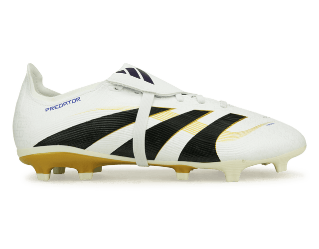 adidas Men's Predator League Foldover Tongue FG White/Black/Gold
