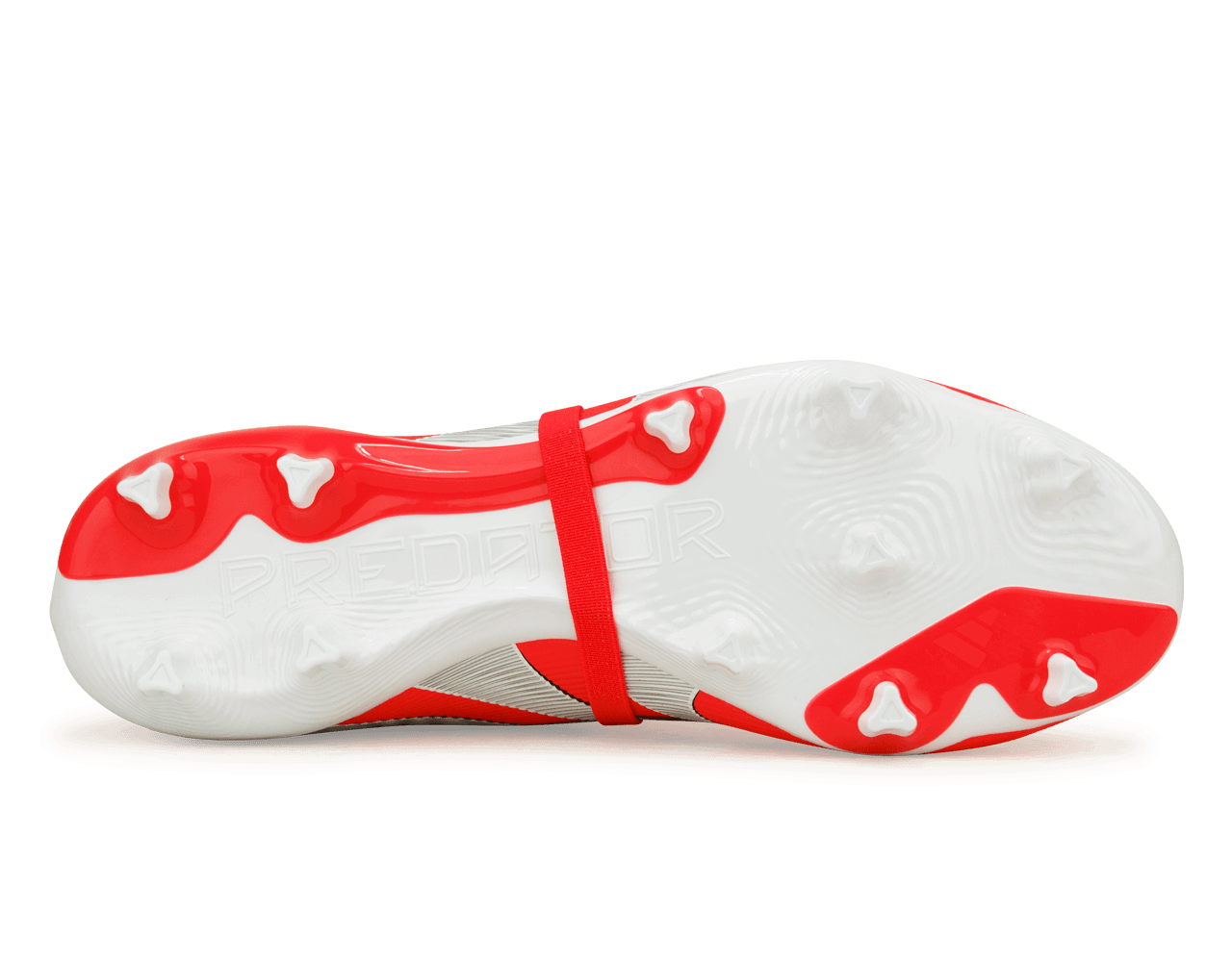 adidas Men's Predator League Fold-Over Tongue FG/MG Red/White