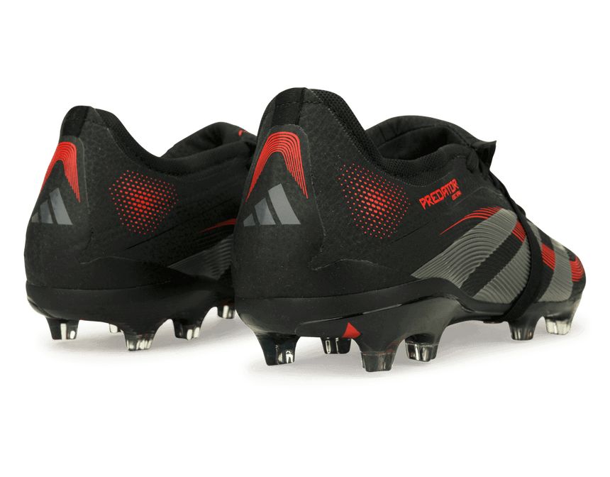 adidas Men's Predator Pro Foldover Tongue FG Black/Metallic/Red