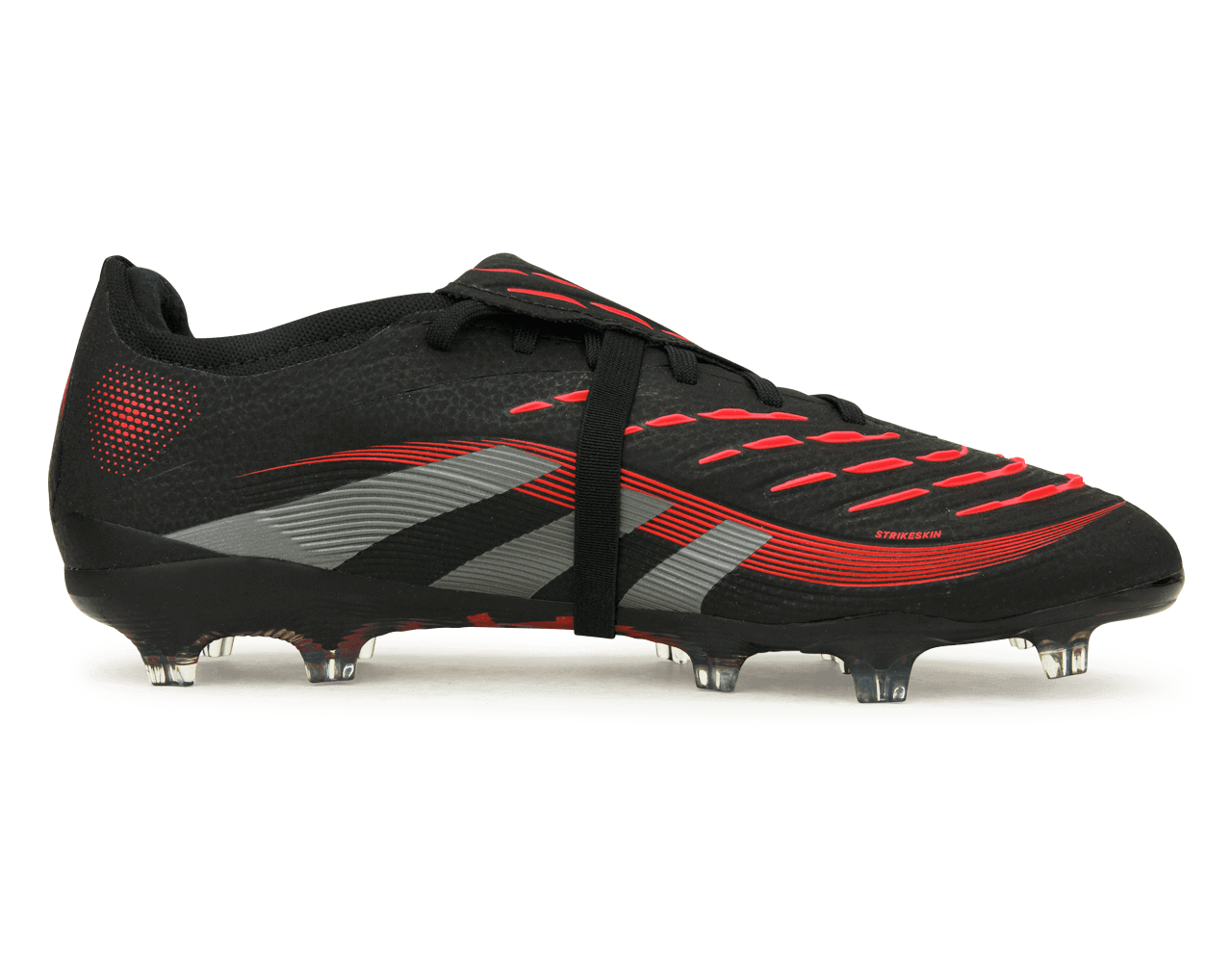 adidas Men's Predator Pro Fold-Over Tongue FG Black/Metallic/Red