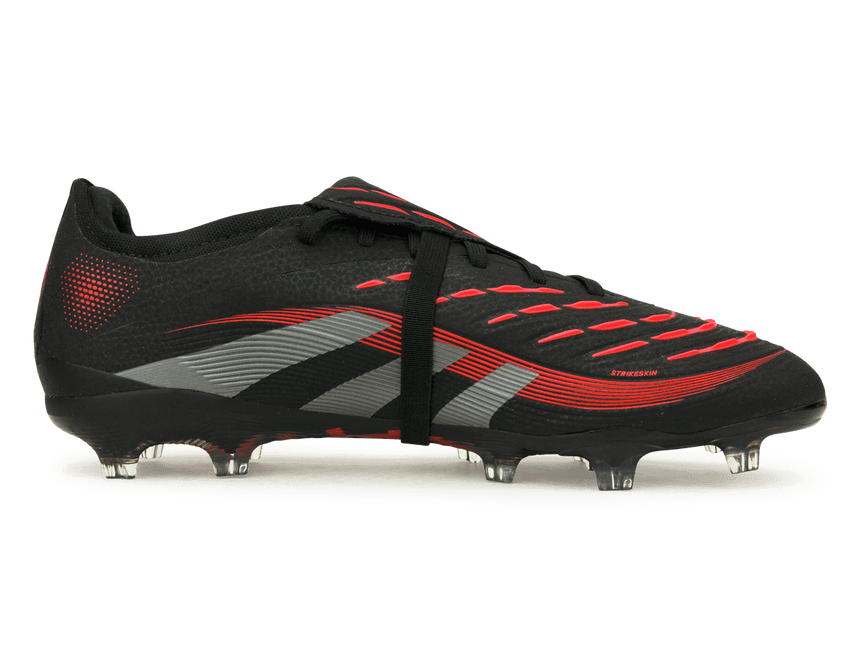 adidas Men's Predator Pro Fold-Over Tongue FG Black/Metallic/Red