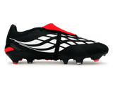 adidas Men's Predator Pro Foldover Tongue FG Black/White/Red Side