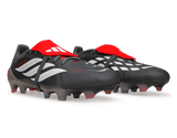 adidas Men's Predator Pro Foldover Tongue FG Iron Metallic/Red Together