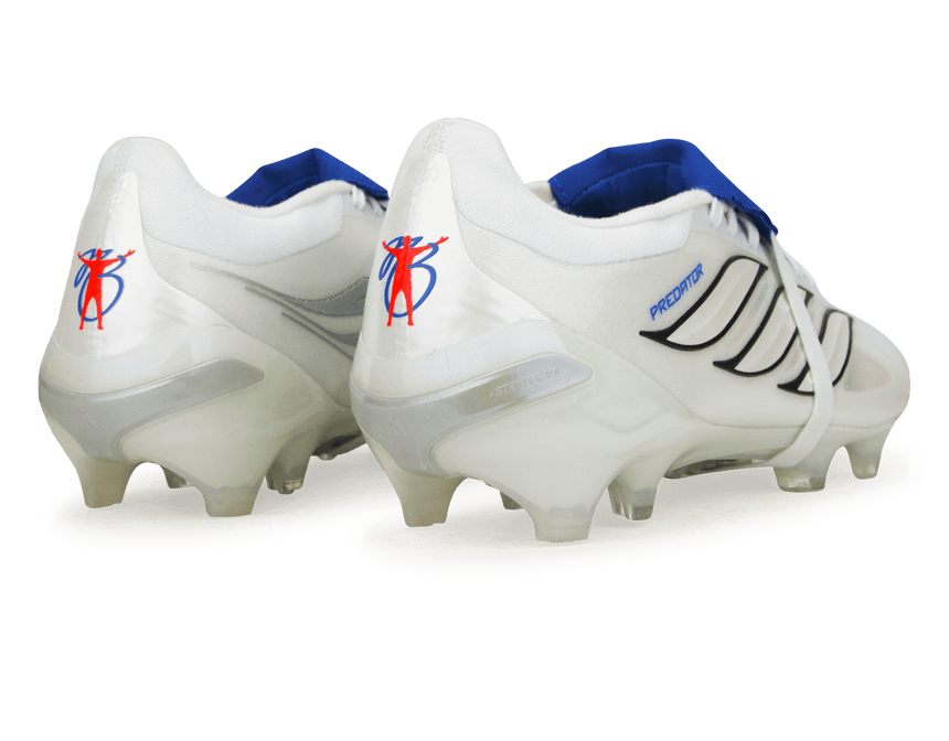 adidas Men's Predator Pro Foldover Tongue 'Jude Bellingham' FG White/Royal Blue Rear
