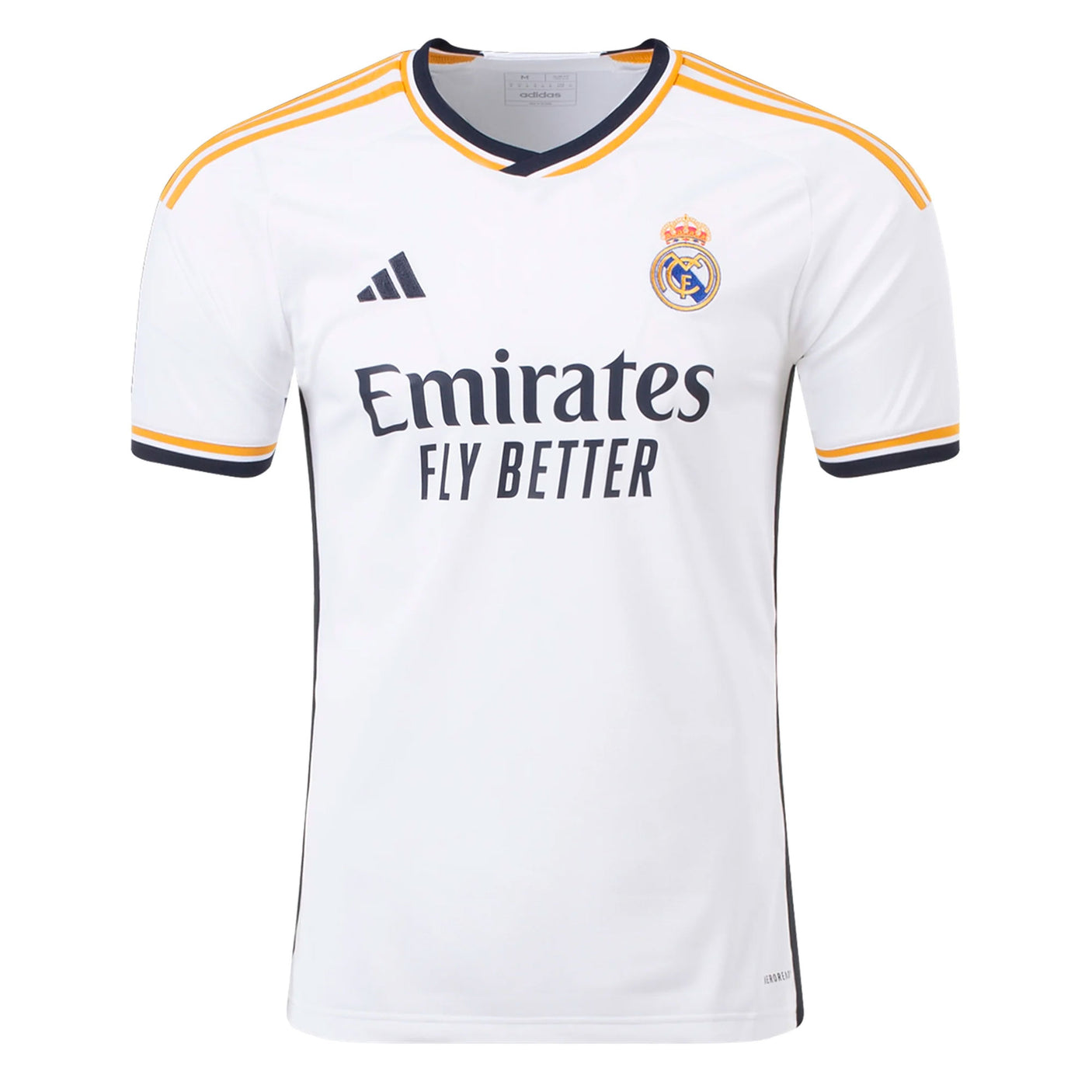 adidas Men's Real Madrid 2023/24 Home Jersey White/Black Front