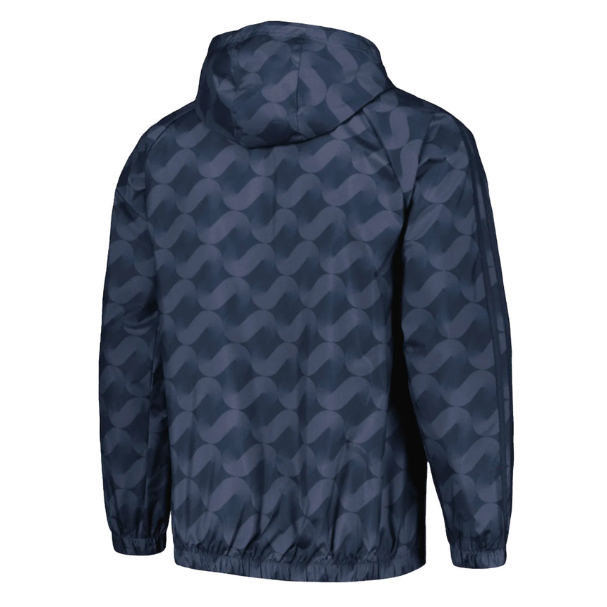 adidas Men's Real Madrid 2023/24 DNA Windbreaker Navy Back