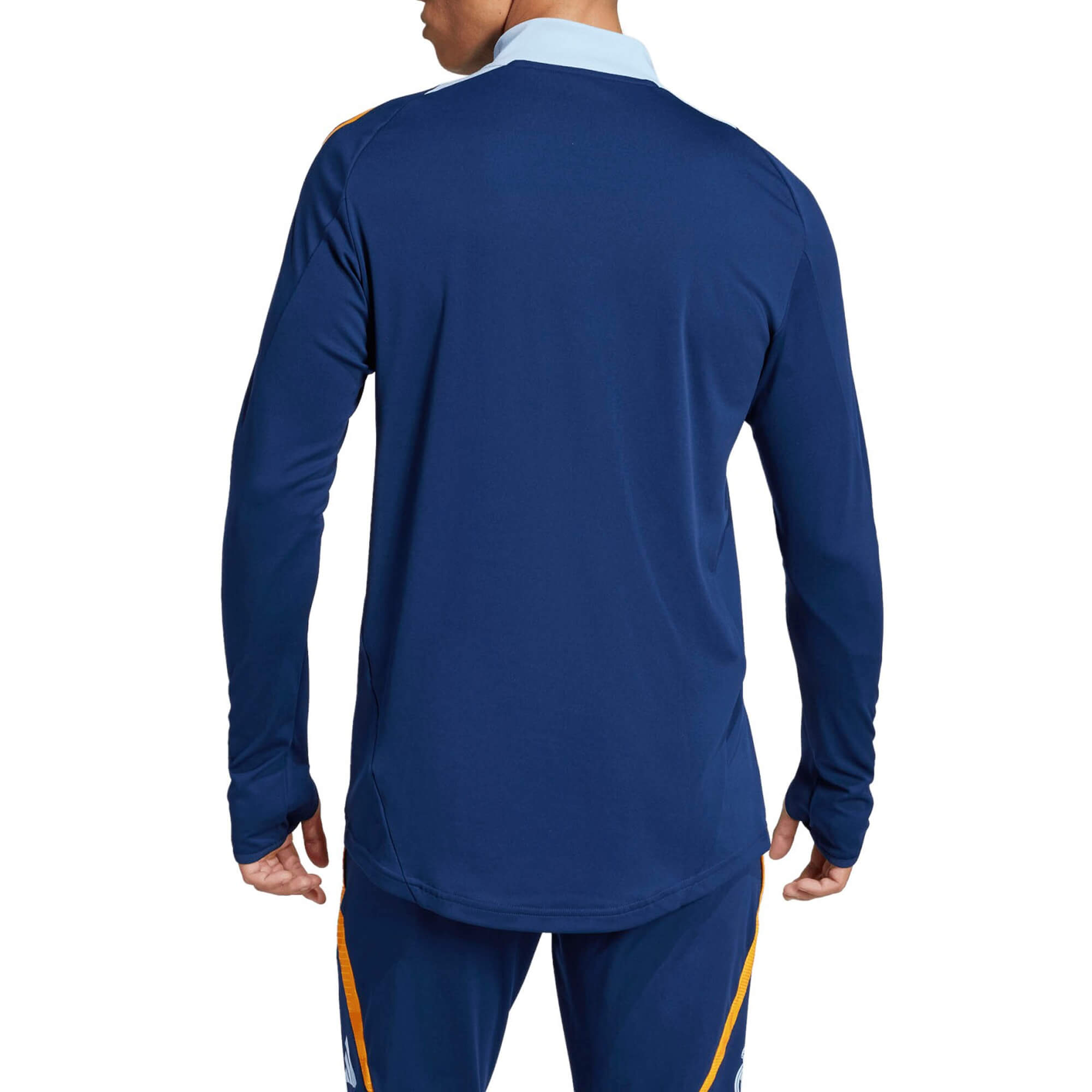 adidas Men's Real Madrid 2024/25 1/4 Zip Training Top Blue