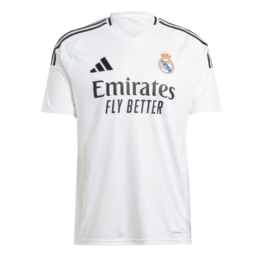 adidas Men's Real Madrid 2024/25 Home Jersey White/Black Front