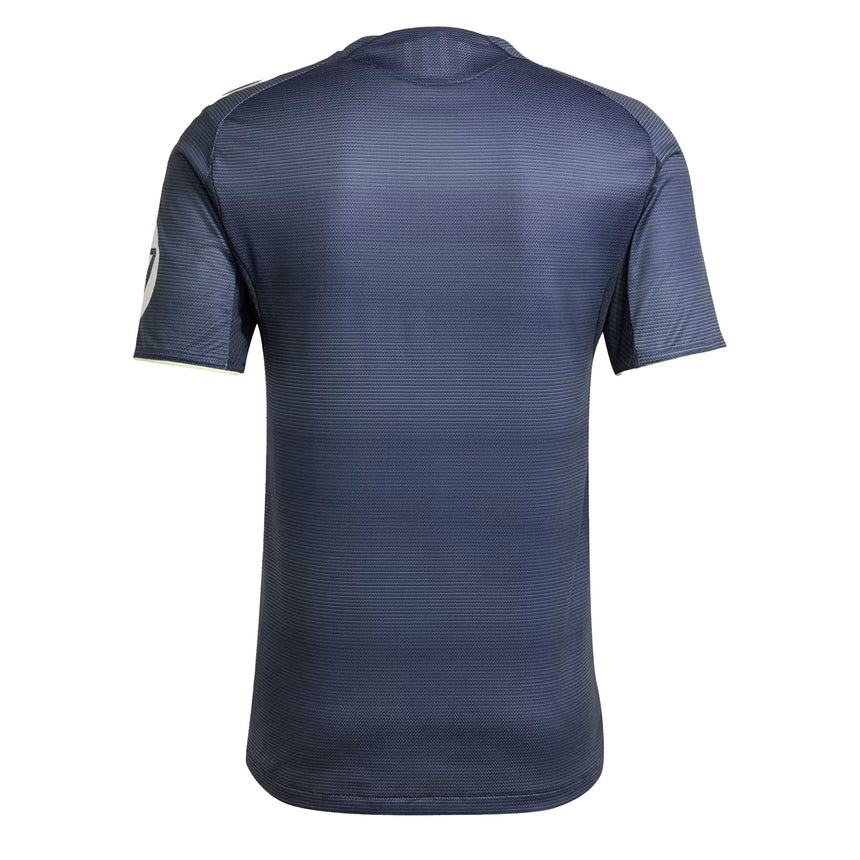 adidas Men's Real Madrid 2025/26 Authentic Away Jersey Legend Ink/ White Back