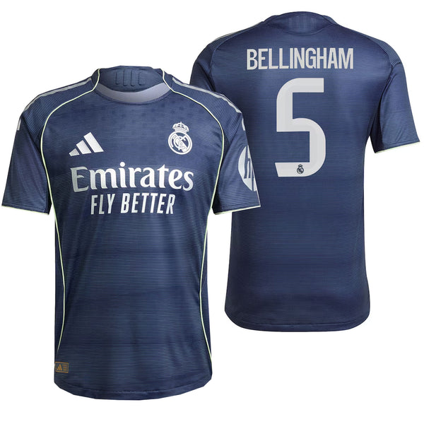 adidas Real Madrid Men's Away Authentic 2025/26 Soccer Jersey w