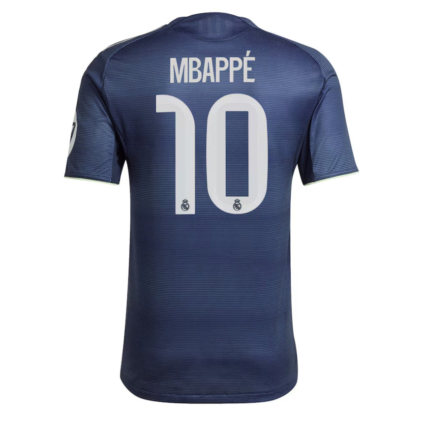 adidas Men's Real Madrid 2025/26 Authentic Away Jersey w/ Mbappe #10 Printing Back