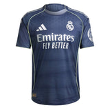 adidas Men's Real Madrid 2025/26 Authentic Away Jersey w/ Mbappe #10 Printing Front