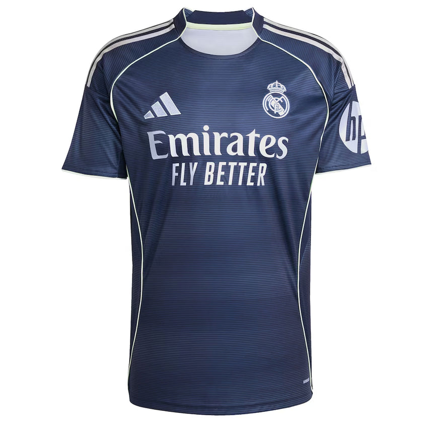 adidas Men's Real Madrid 2025/26 Away Jersey w/ Mbappe #10 Printing Front
