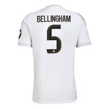 adidas Men's Real Madrid 2025/26 Home Jersey w/ Bellingham #5 Printing Back