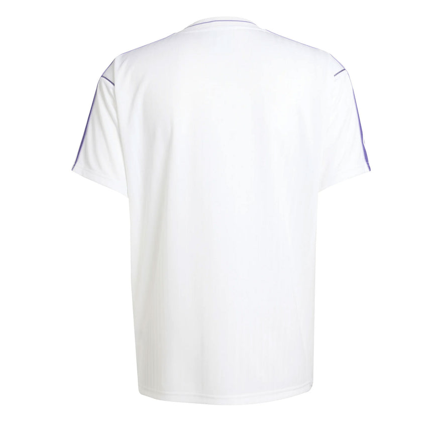 adidas Men's Real Madrid Terrace Icon Jersey White/Purple Back