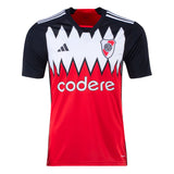 adidas Men's River Plate 2023/24 Away Jersey Black/Red Front