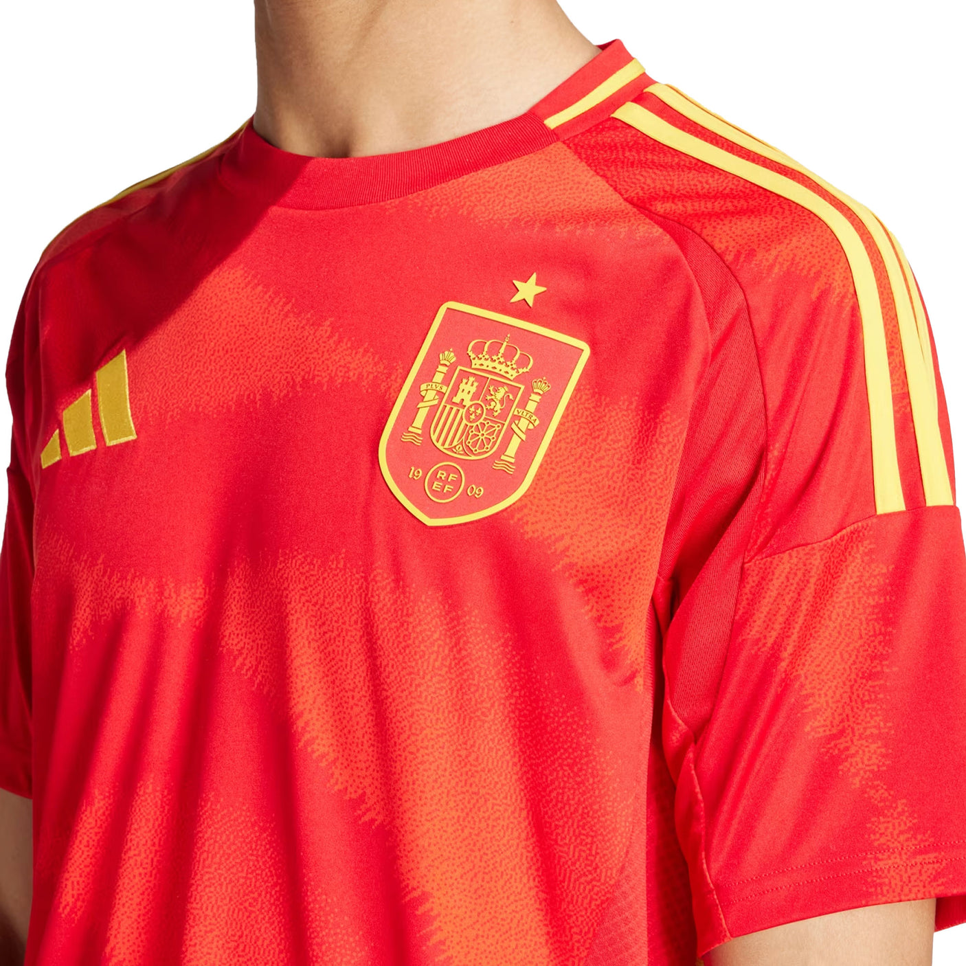 adidas Men's Spain 2024/25 Home Jersey Better Scarlet Crest