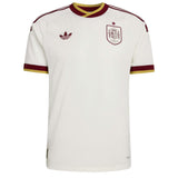 adidas Men's Spain World Cup 2026 Authentic Away Jersey White Front