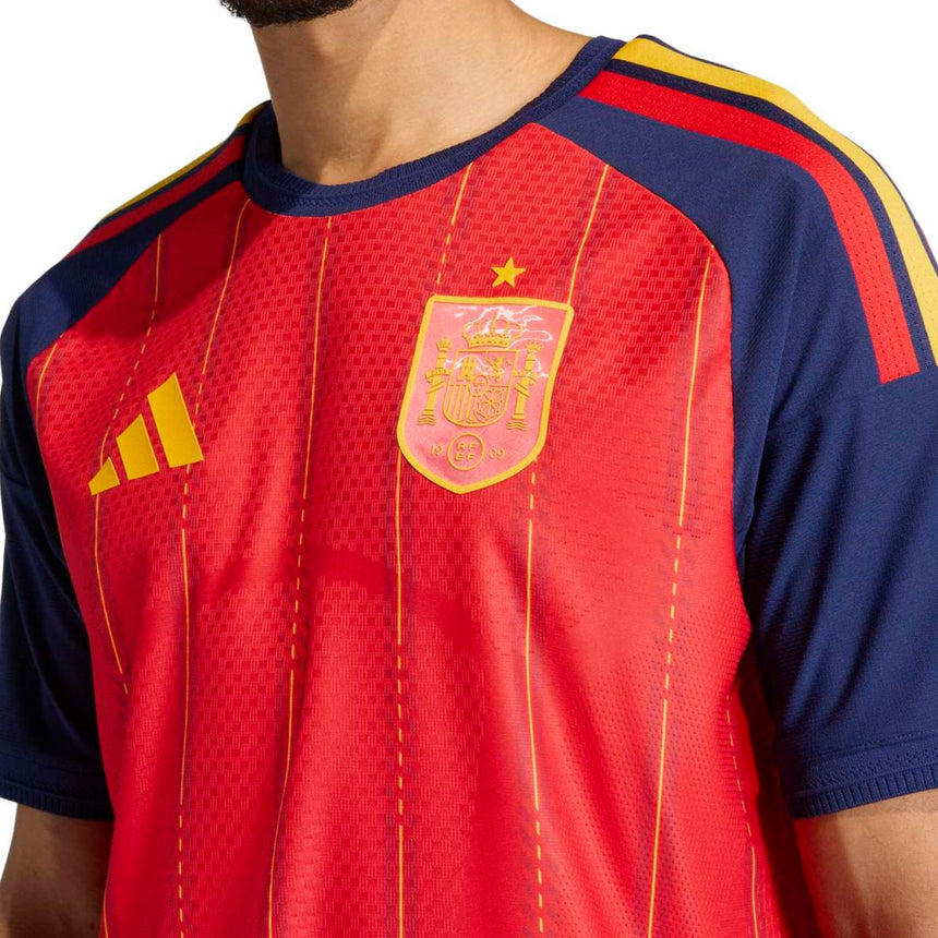 adidas Men's Spain World Cup 2026 Authentic Home Jersey Red Crest