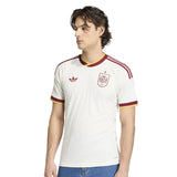 adidas Men's Spain World Cup 2026 Away Jersey White Neck Model