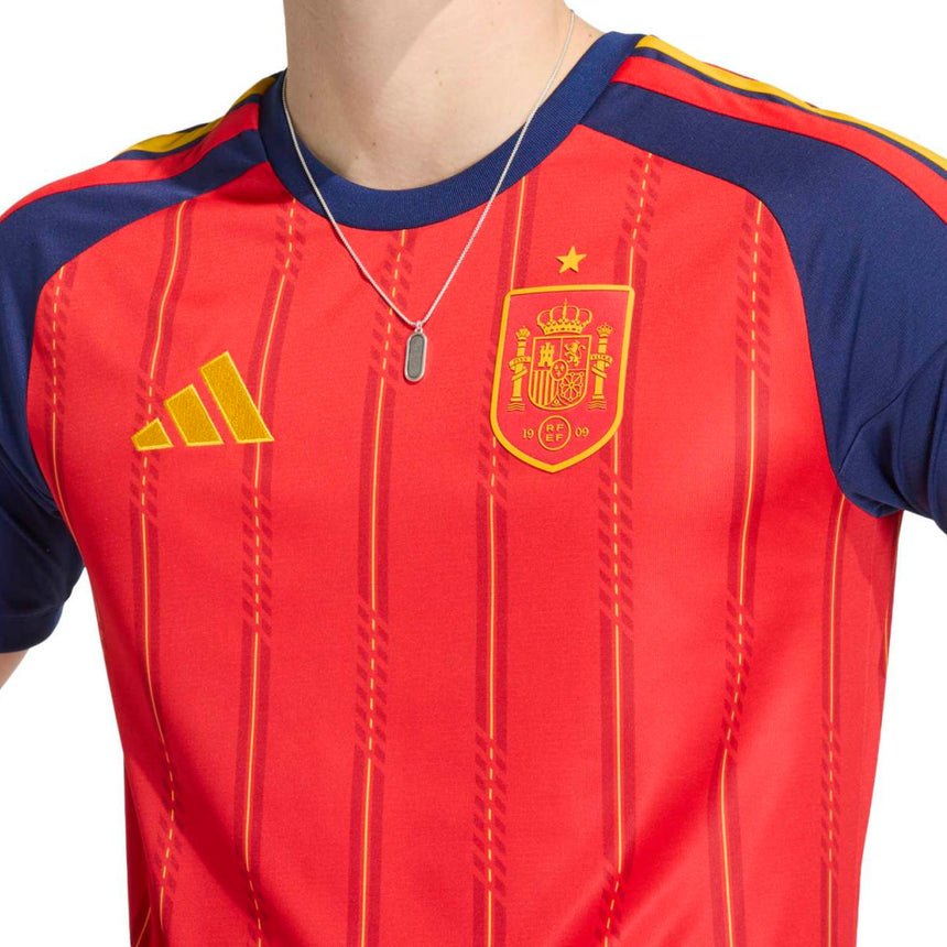 adidas Men's Spain World Cup 2026 Home Jersey Red Crest
