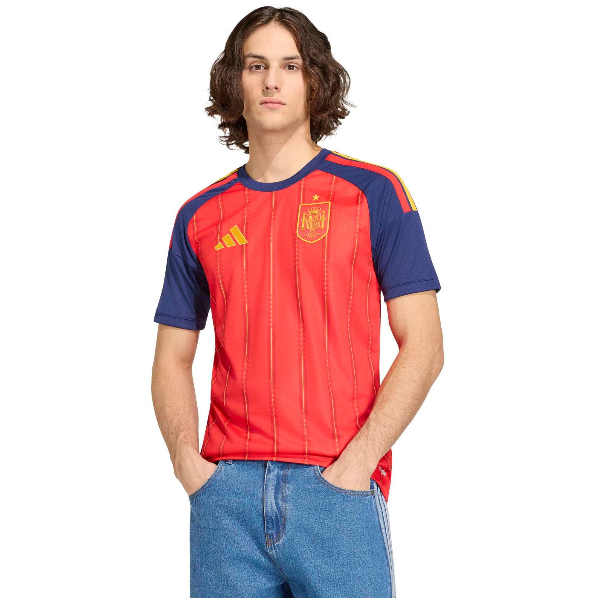 adidas Spain Men's Home Stadium Soccer Jersey World Cup 2026