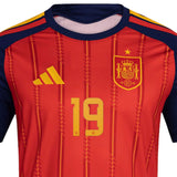 adidas Men's Spain World Cup 2026 Home Jersey w/ Lamine Yamal #19 Printing Crest
