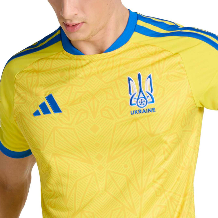 adidas Men's Ukraine 2026/27 Home Jersey Yellow Crest