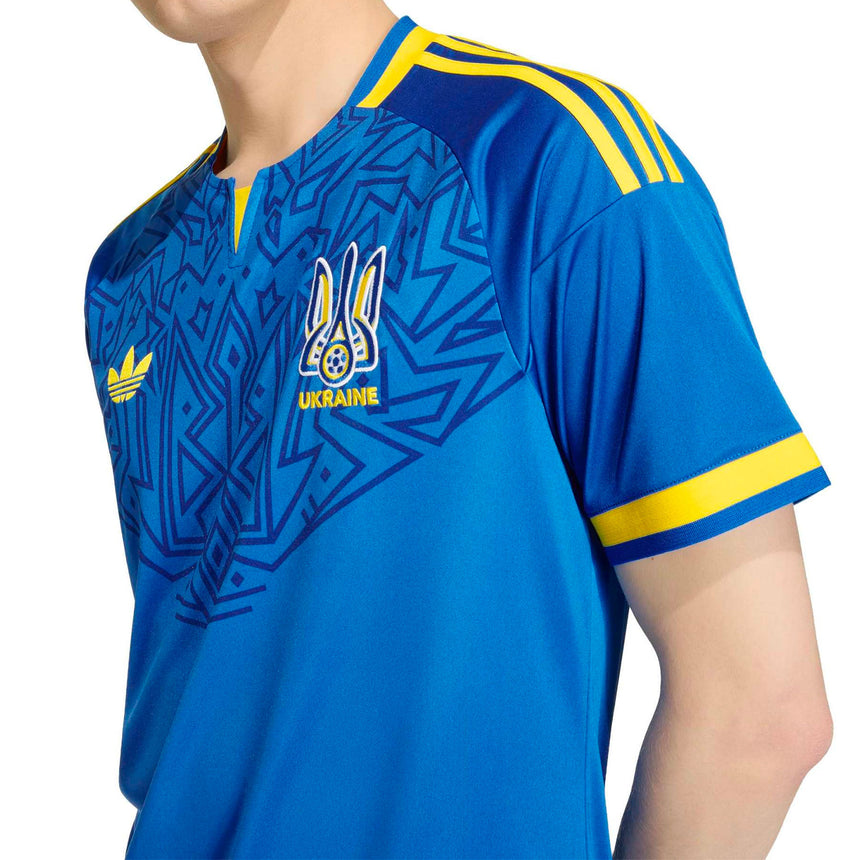 adidas Men's Ukraine World Cup 2026 Away Jersey Blue Crest