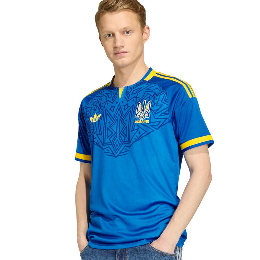 adidas Men's Ukraine World Cup 2026 Away Jersey Blue Model