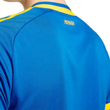 adidas Men's Ukraine World Cup 2026 Away Jersey Blue Neck