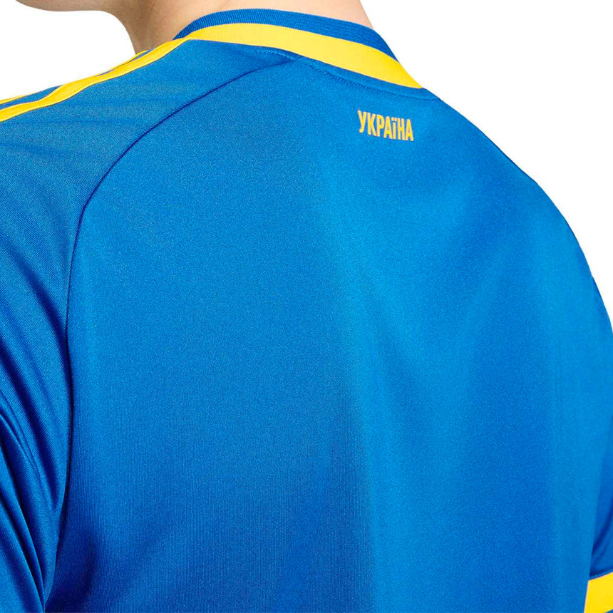 adidas Men's Ukraine World Cup 2026 Away Jersey Blue Neck