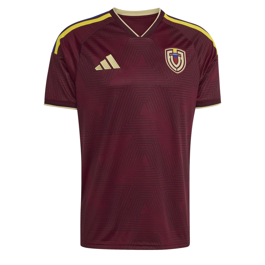adidas Men's Venezuela World Cup 2026 Home Jersey Burgundy Front