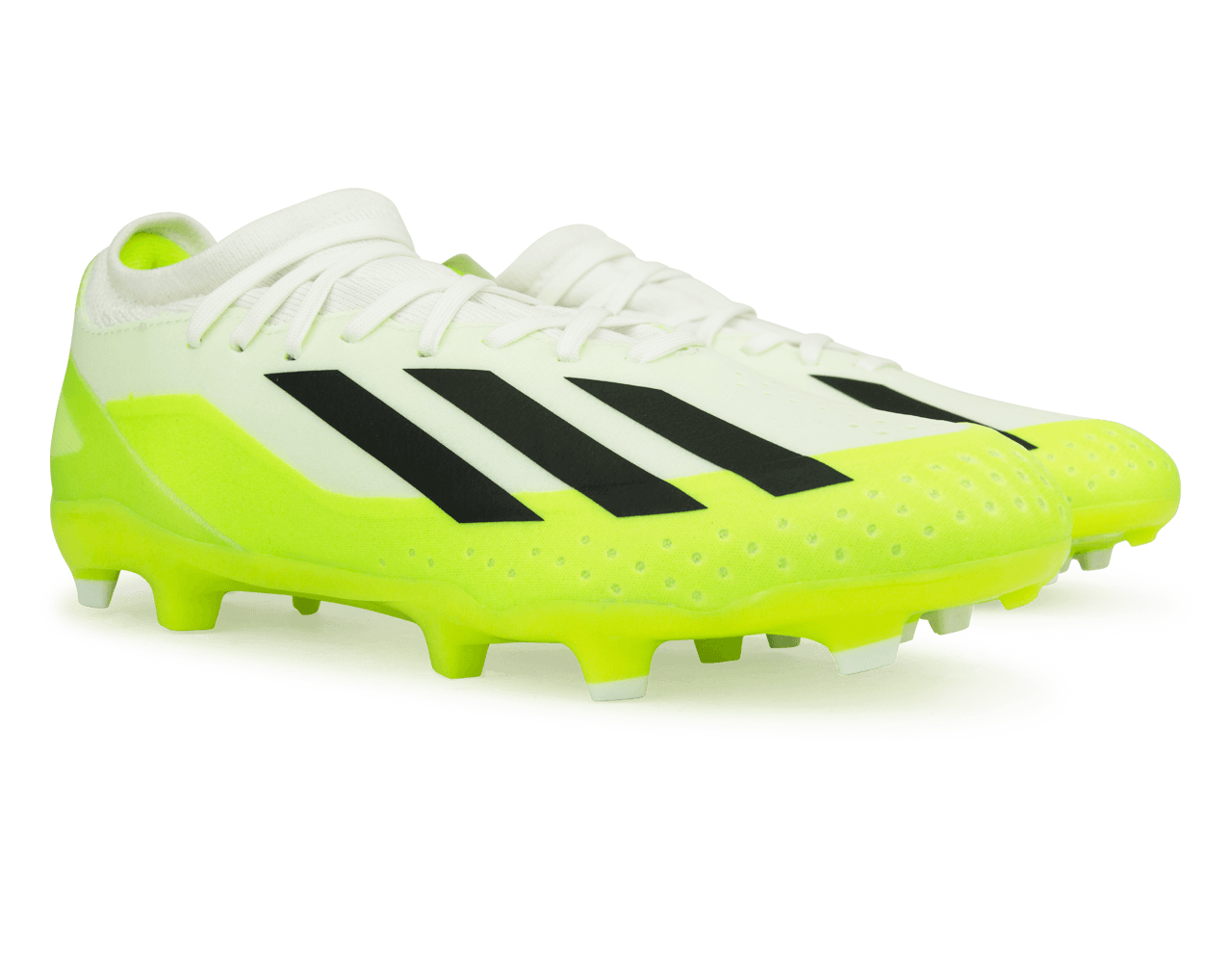 adidas Men\'s X Crazyfast.3 Azteca FG Soccer – Lemon White/Lucid
