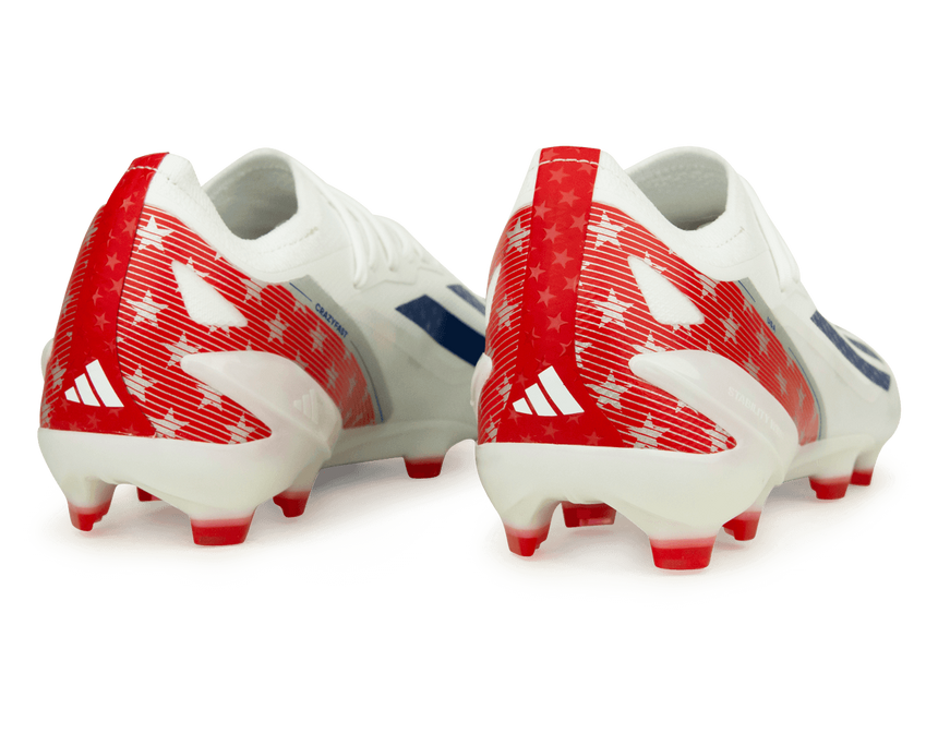 adidas Men's X Crazyfast USA.1 FG White/Red Rear