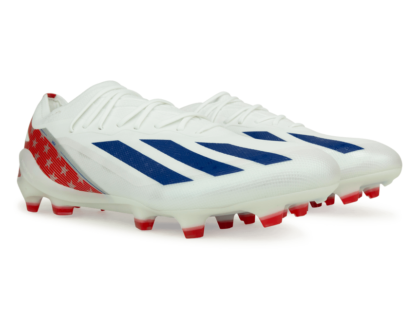 adidas Men's X Crazyfast USA.1 FG White/Red Together