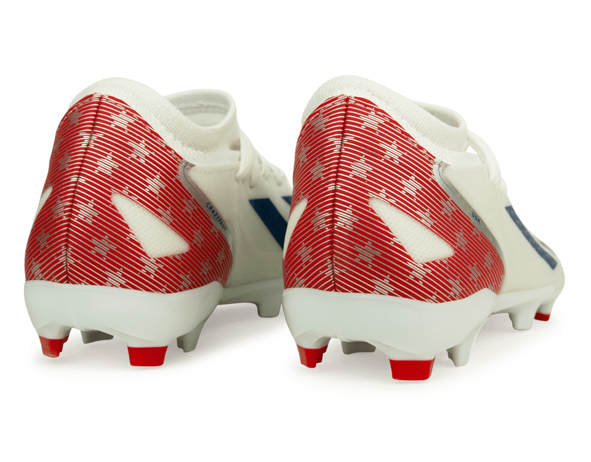 adidas Men's X Crazyfast USA.3 FG White/Red Rear