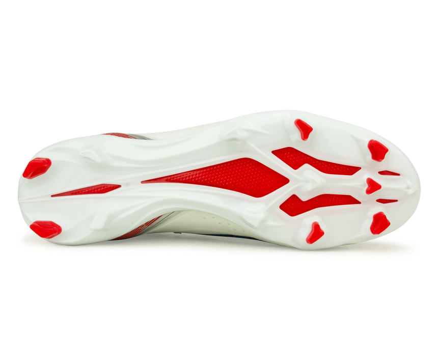 adidas Men's X Crazyfast USA.3 FG White/Red Sole