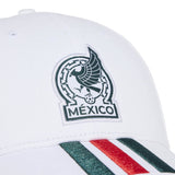 adidas Mexico 3-Stripe Baseball Cap 2026 White Crest