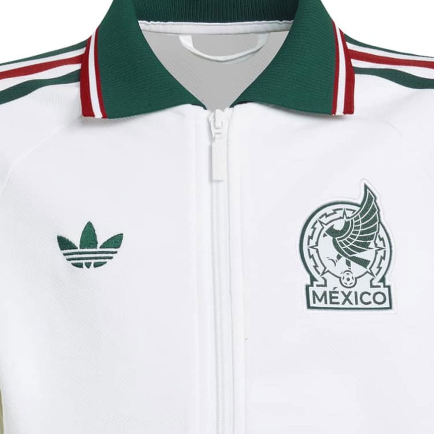 adidas Mexico Kids Away Anthem 2026 Jacket White Crest