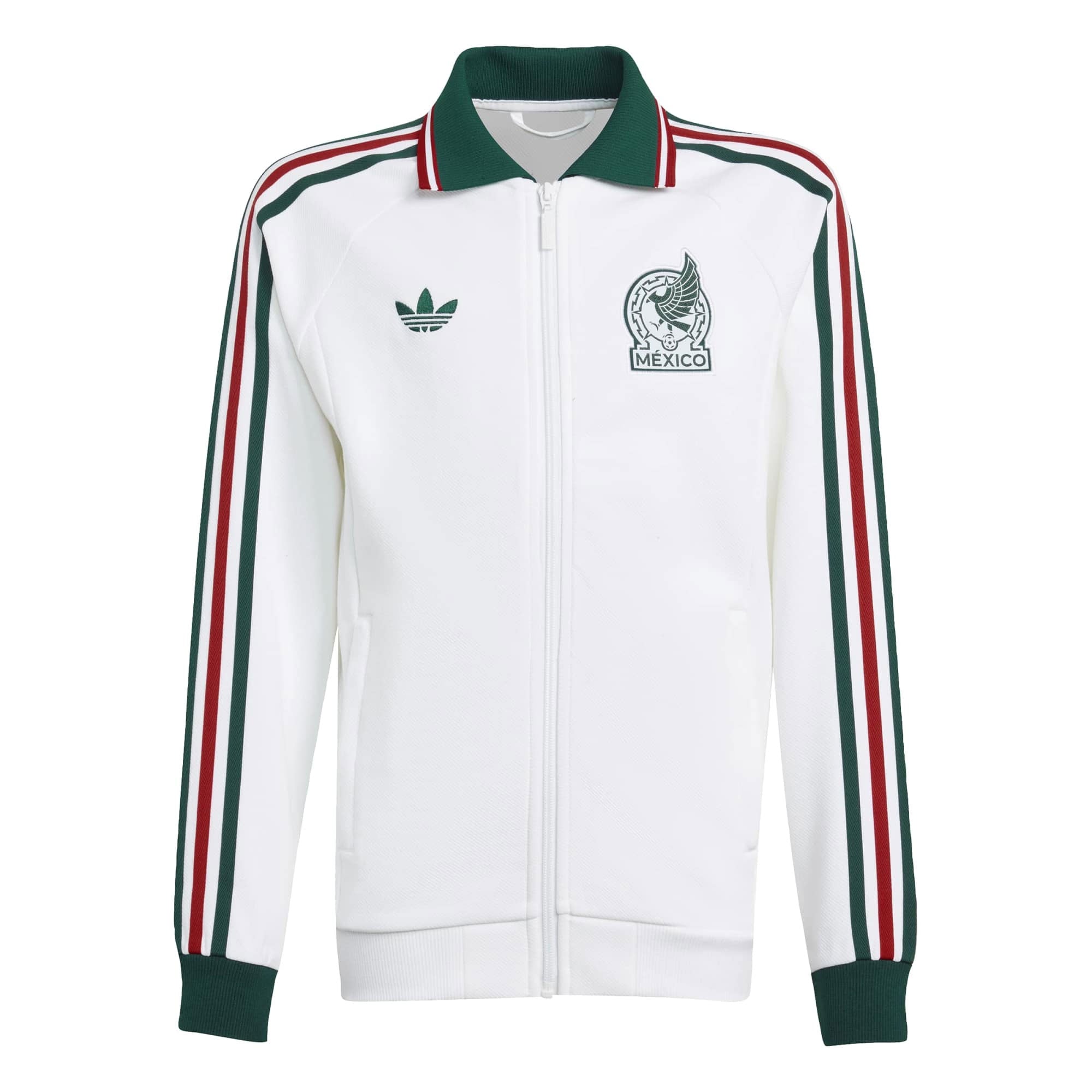 adidas Mexico Kids Away Anthem 2026 Jacket White – Azteca Soccer