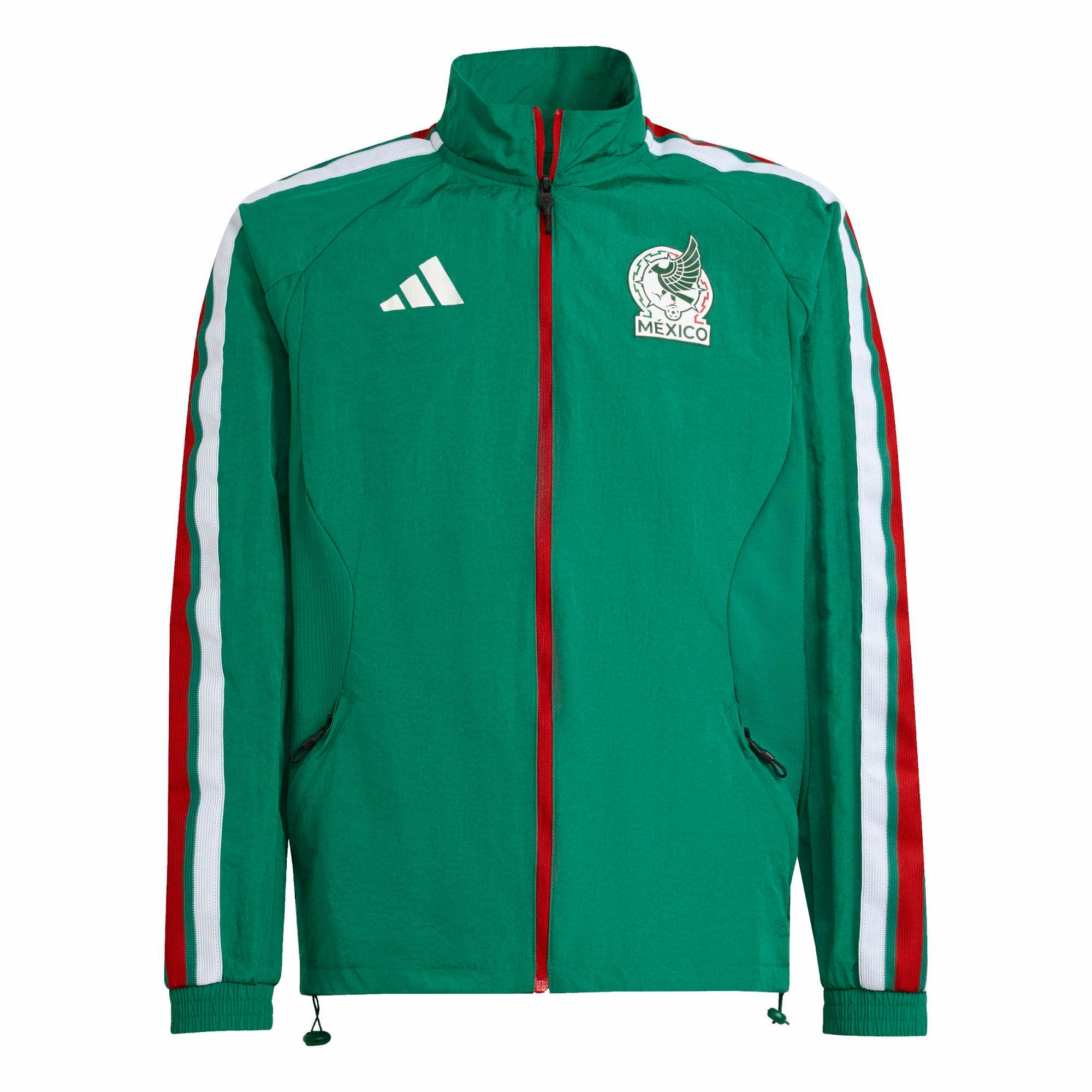 adidas Mexico Kids Home Anthem 2026 Jacket Green/White – Azteca Soccer