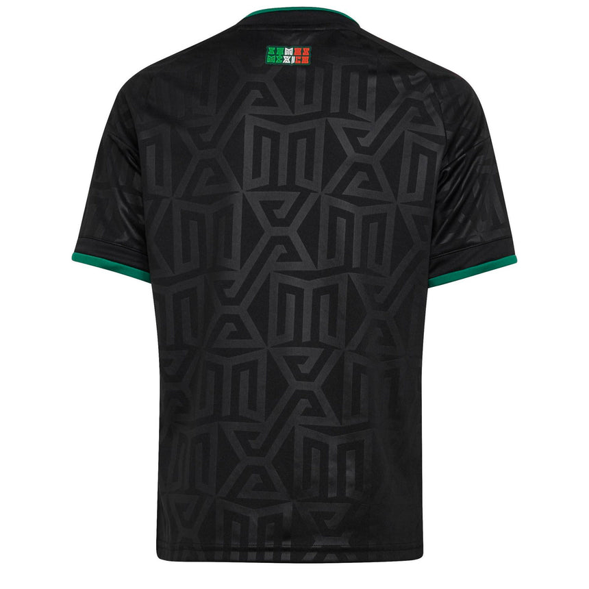 adidas Mexico Kids Third Stadium 2026 Jersey Black Back