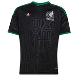 adidas Mexico Kids Third Stadium 2026 Jersey Black Front