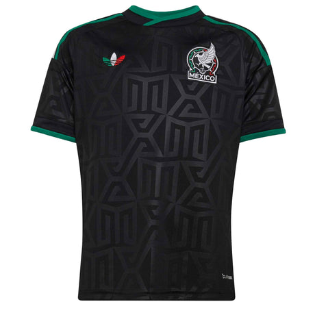 adidas Mexico Kids Third Stadium 2026 Jersey Black Front