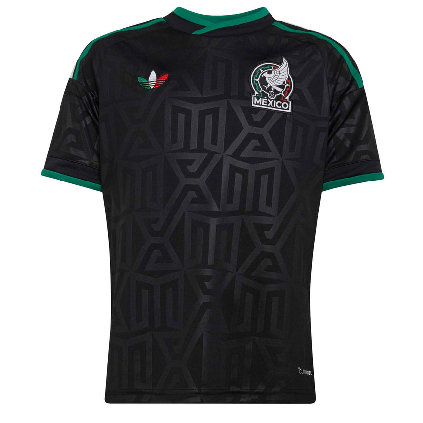 adidas Mexico Kids Third Stadium 2026 Jersey Black Front